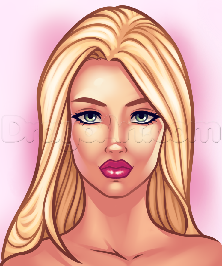 741x884 How To Draw A Beautiful Face, Step - Girl Face Drawing