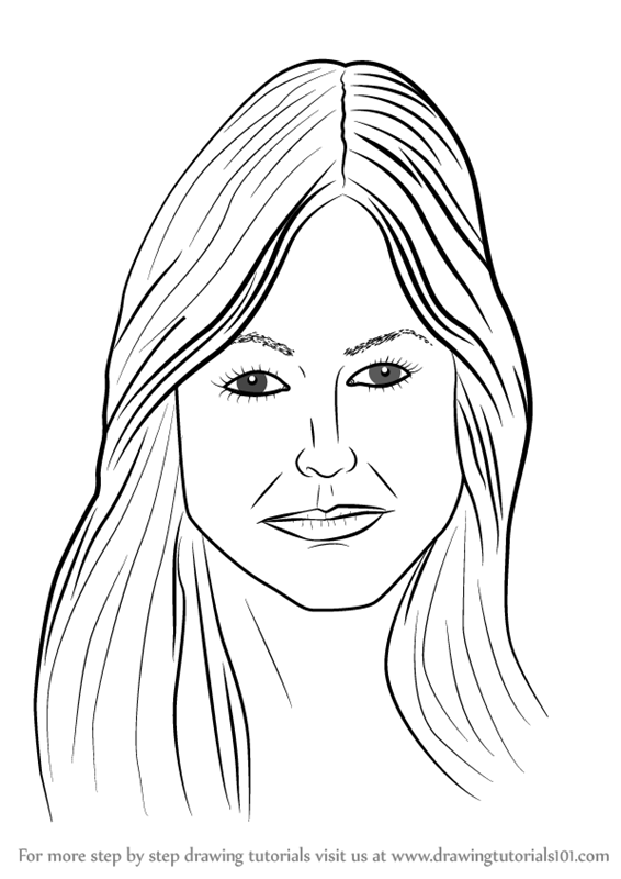 566x800 Learn How To Draw Female Face With Hair - Girl Face Drawing Easy