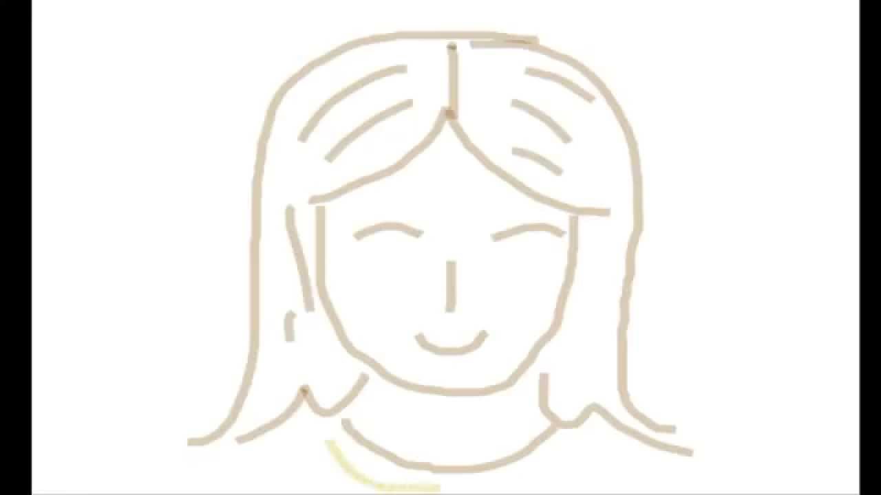 1280x720 How To Draw Girl Face For Kids In Simple Way - Girl Face Drawing Easy