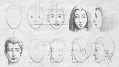 240x135 Drawing Shading Beautiful Male And Female Face Easy Steps Udemy - Girl Face Drawing Easy
