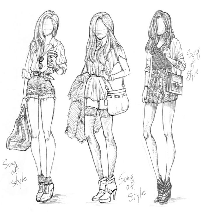 700x740 Fashion Drawing Free Download - Girl Fashion Drawing