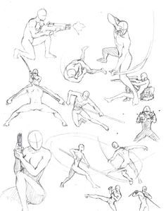 236x299 Drawings Of Comic Book Girl Characters Fighting Poses Drawing - Girl Fighting Drawing