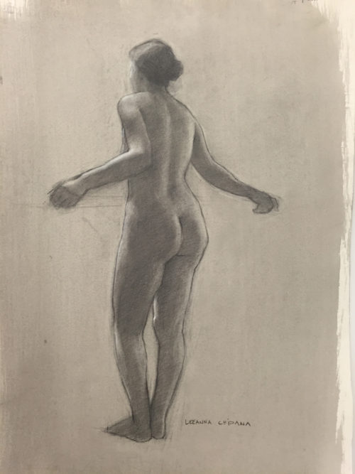 500x667 academic figure drawing painting with leeanna chipana the art - Girl Figure Drawing