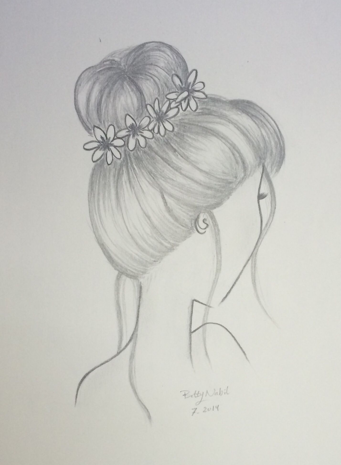 Girl Hairstyles Drawing at Explore collection of