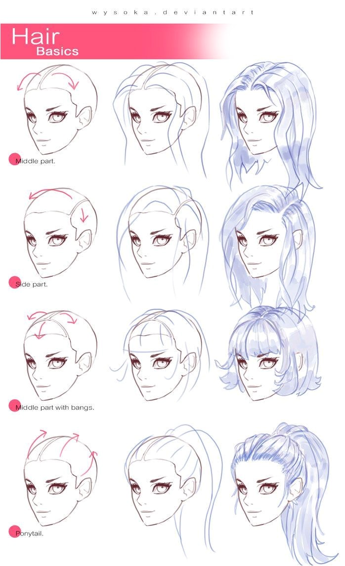 Anime Girl Hairstyles Step By Step