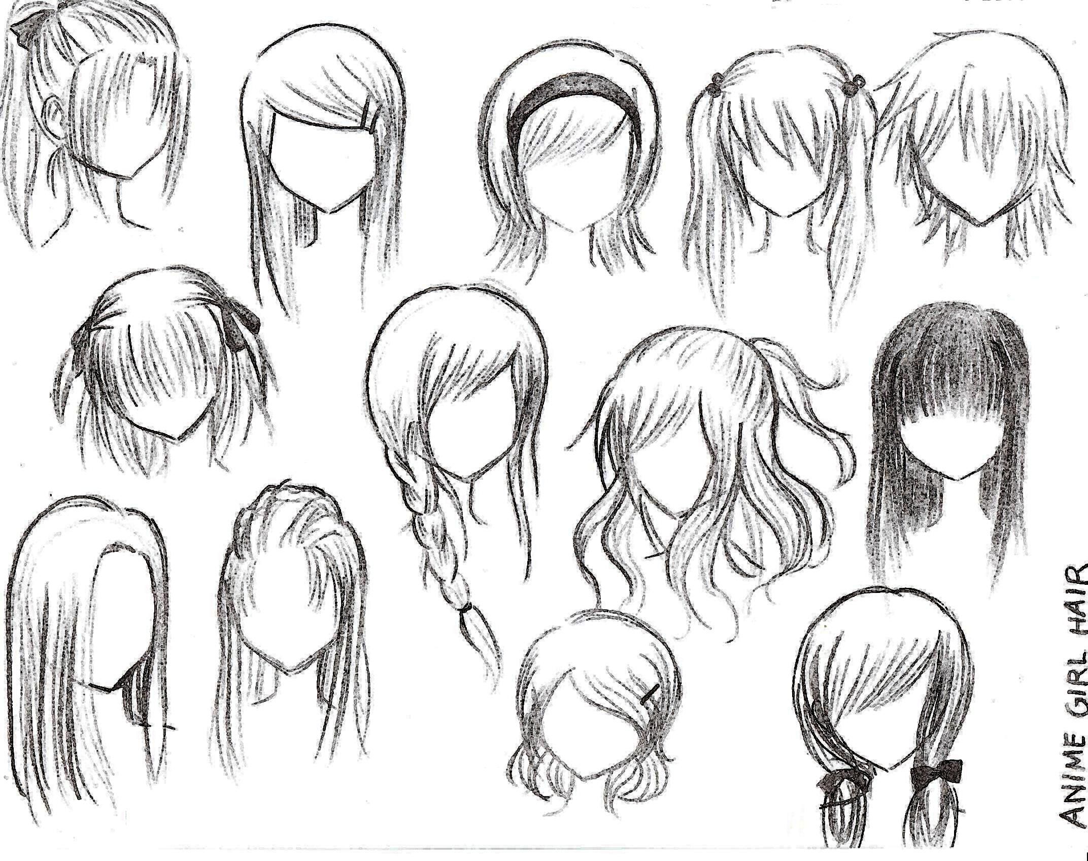girl hairstyles drawing at paintingvalley | explore