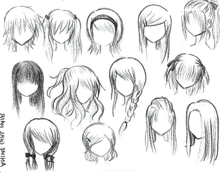 Girl Hairstyles Drawing at PaintingValley.com | Explore collection of ...