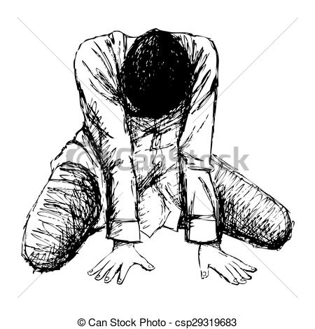 450x469 human emotion sketch, sad girl hand drawn on white background - Girl Hand Drawing