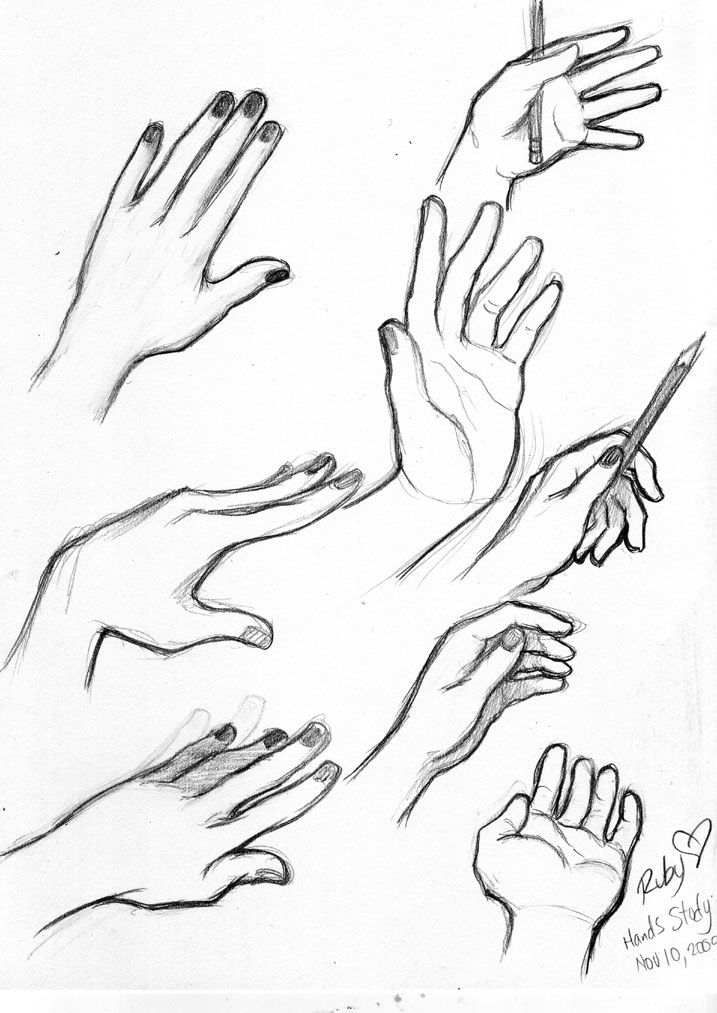 717x1013 Drawings Drawings, Sketches, How To Draw - Girl Hand Drawing