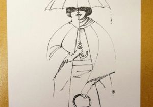 300x210 drawing of a girl holding umbrella best drawing umbrella images - Girl Holding Umbrella Drawing
