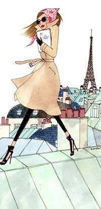 200x413 best parisian chic images fashion illustrations, fashion - Girl In Paris Drawing