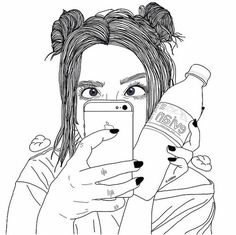 236x235 Best Tumblr Line Drawings Images How To Draw Girls, Tumblr - Girl Line Drawing