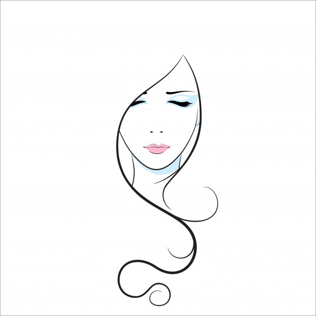 626x626 Woman Silhouettes Vectors, Photos And Free Download - Girl Line Drawing