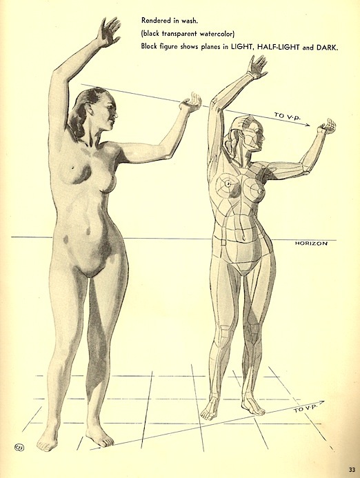 522x693 Figure Drawing Cliff Young - Girl Model Drawing