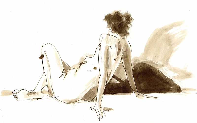 800x503 Model Drawings - Girl Model Drawing