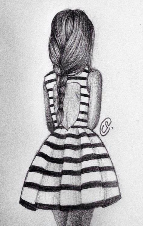 474x750 Drawing - Girl Model Drawing