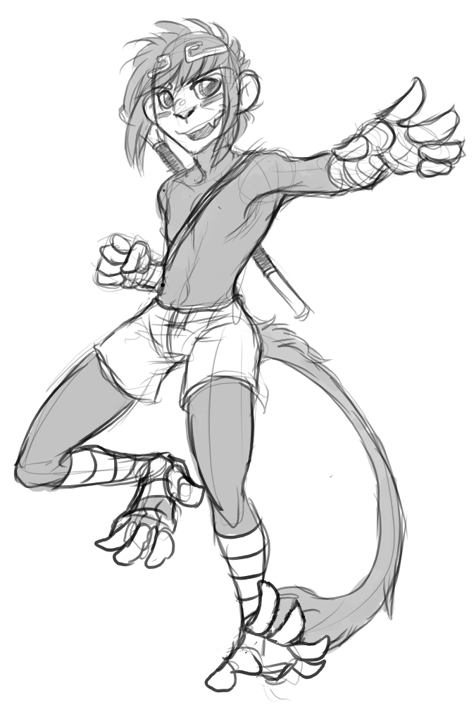 673x1004 Collection Of 'girl Monkey Drawing' Download More Than Images - Girl Monkey Drawing