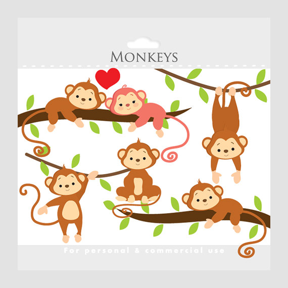 570x570 Monkey Clipart - Girl Monkey Drawing