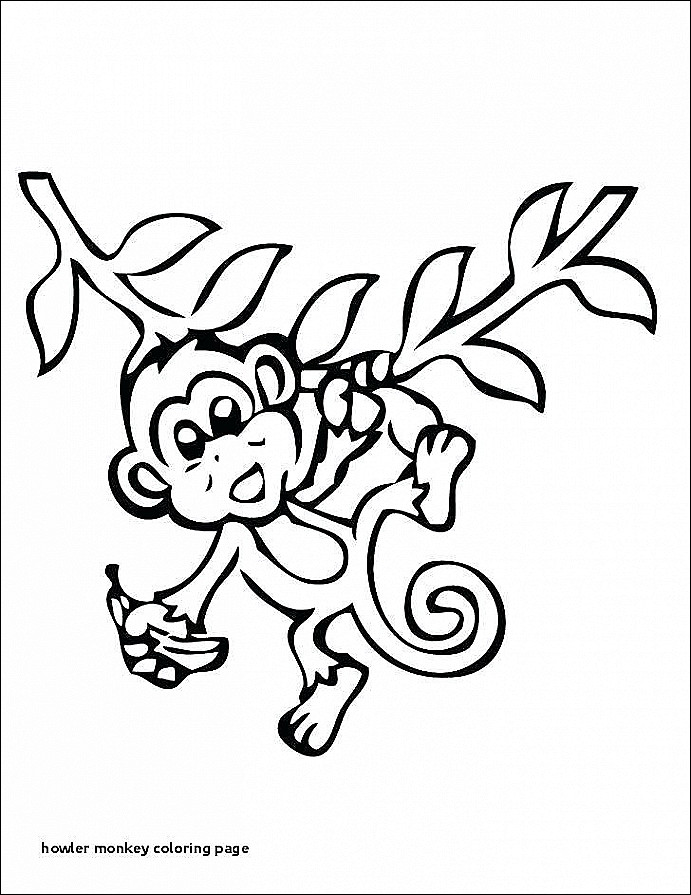 691x895 Baby Girl Monkey Coloring Pages Free - Girl Monkey Drawing