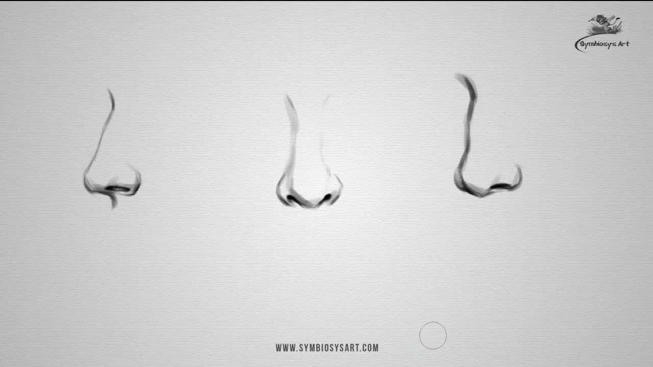 1280x720 How To Draw Realistic Nose - Girl Nose Drawing