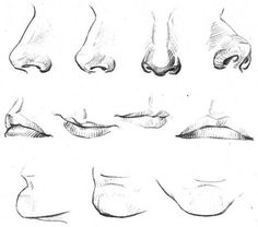 236x208 Drawing Drawings, Art, Nose Drawing - Girl Nose Drawing