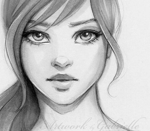 Girl Nose Drawing at PaintingValley.com | Explore collection of Girl ...