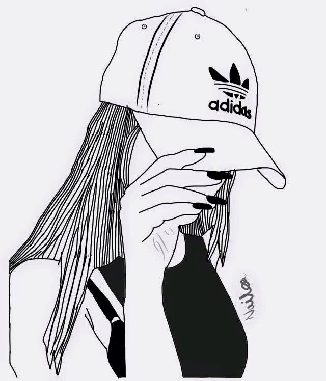 640x748 Tumblr Girls Drawing - Girl Outline Drawing