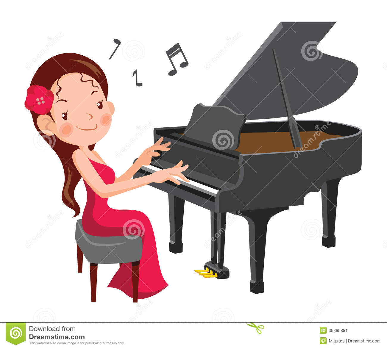 1300x1173 Girl Playing Piano Clipart - Girl Playing Piano Drawing