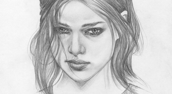 590x322 Portrait Sketches Full Of Humanity Young Drawings - Girl Portrait Drawing