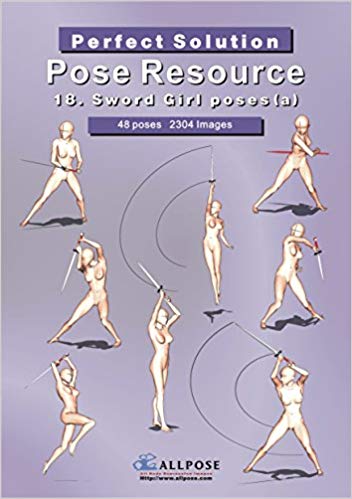 352x499 Allpose Book Sword Girl Poses - Girl Poses Drawing
