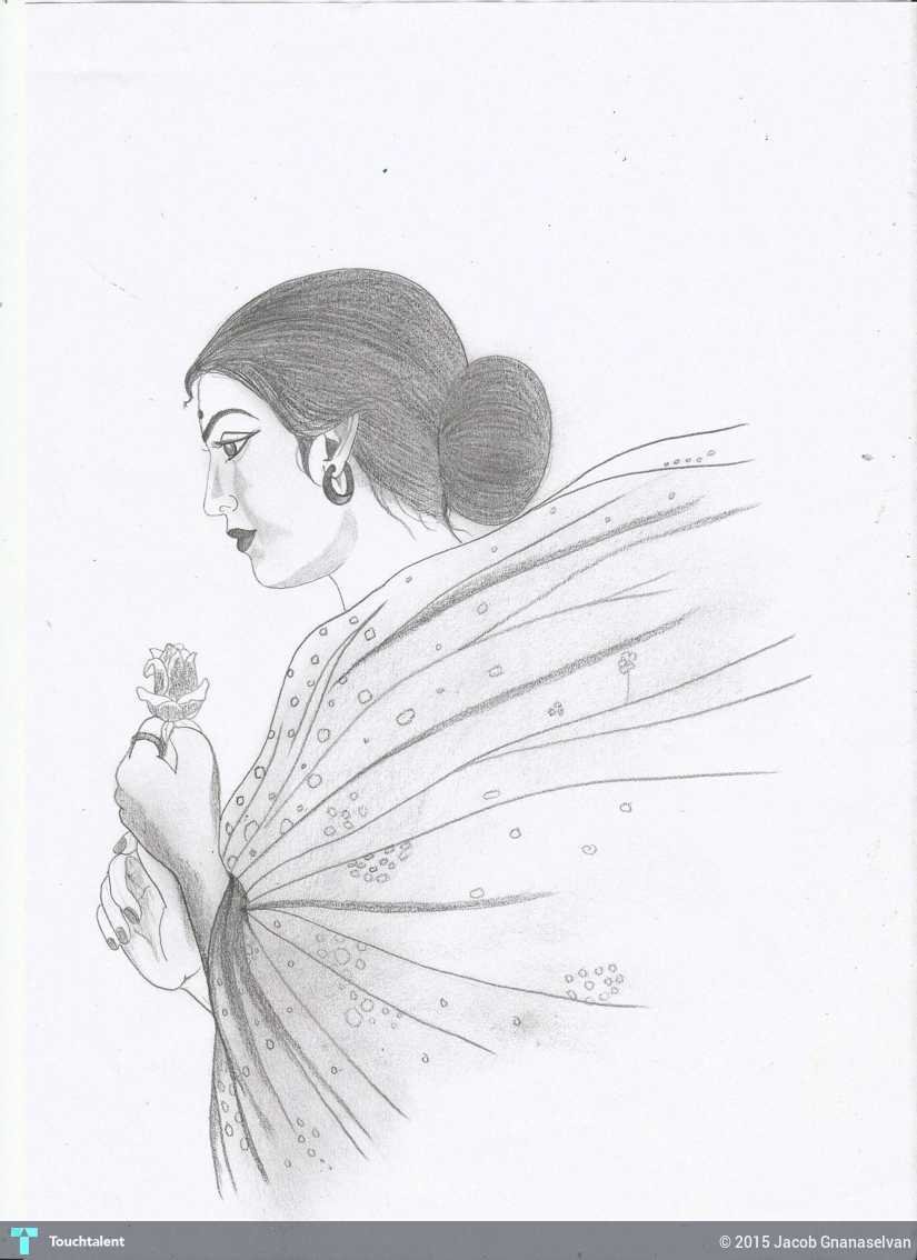 825x1134 Jackhi Pencil Drawing - Girl Power Drawing