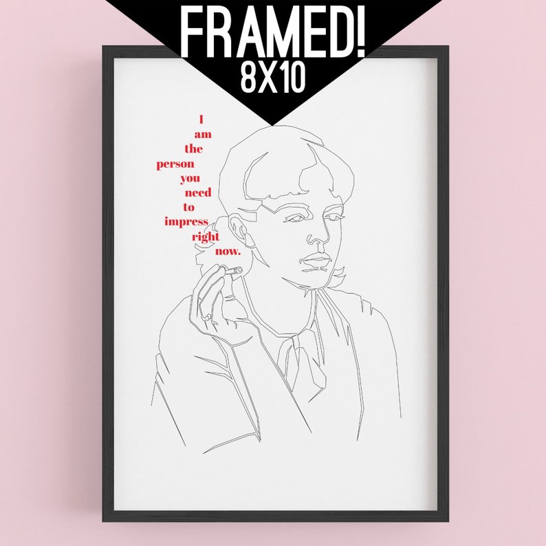 794x794 framed peggy olson mad men art print girl power line drawing etsy - Girl Power Drawing