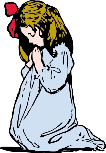 414x597 Girl Praying Clip Art Free Vector In Open Office Drawing - Girl Praying Drawing