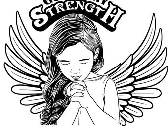 340x270 Girl Praying Png Etsy - Girl Praying Drawing