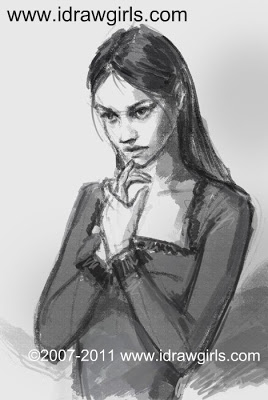 268x400 How To Draw Woman Praying - Girl Praying Drawing