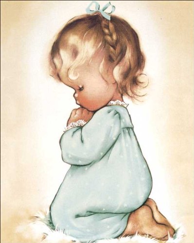 399x500 Little Girl Praying Paper Tole Kit - Girl Praying Drawing