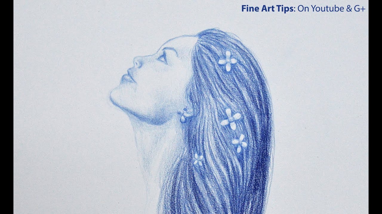 1280x720 Drawing A Girl In Profile - Girl Profile Drawing