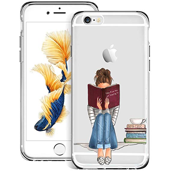 569x569 case iphone plus plus, penard series clear - Girl Reading Book Drawing