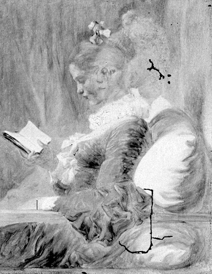 434x560 Young Girl Reading A Hidden Portrait Revealed - Girl Reading Drawing