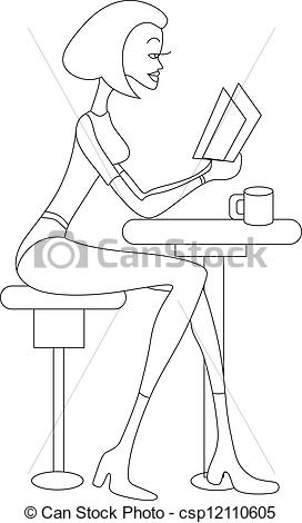 272x470 Creative Abstract Conceptual Drawing Art Of Girl Reading A Book - Girl Reading Drawing