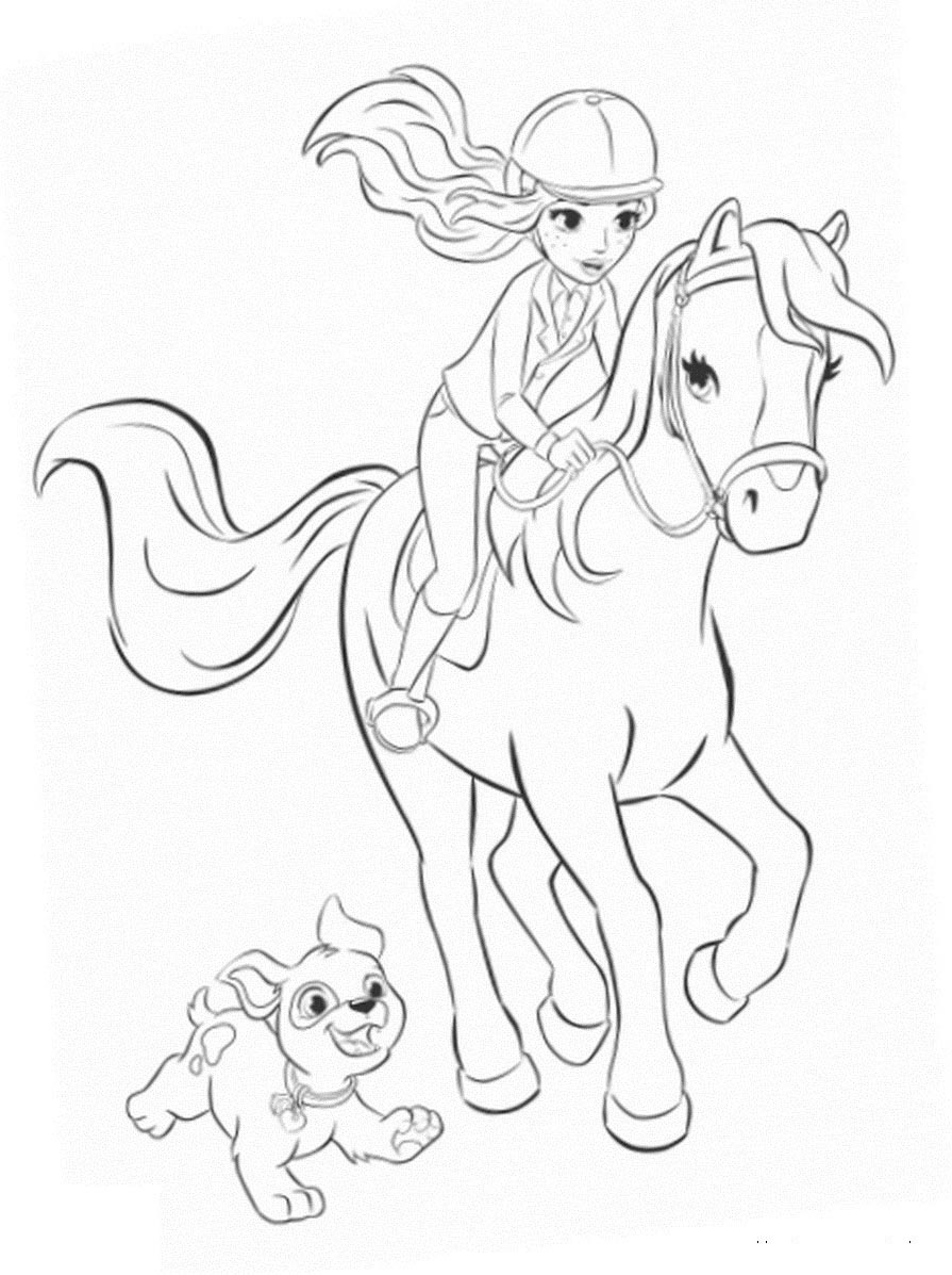 Download Girl Riding Horse Drawing at PaintingValley.com | Explore ...
