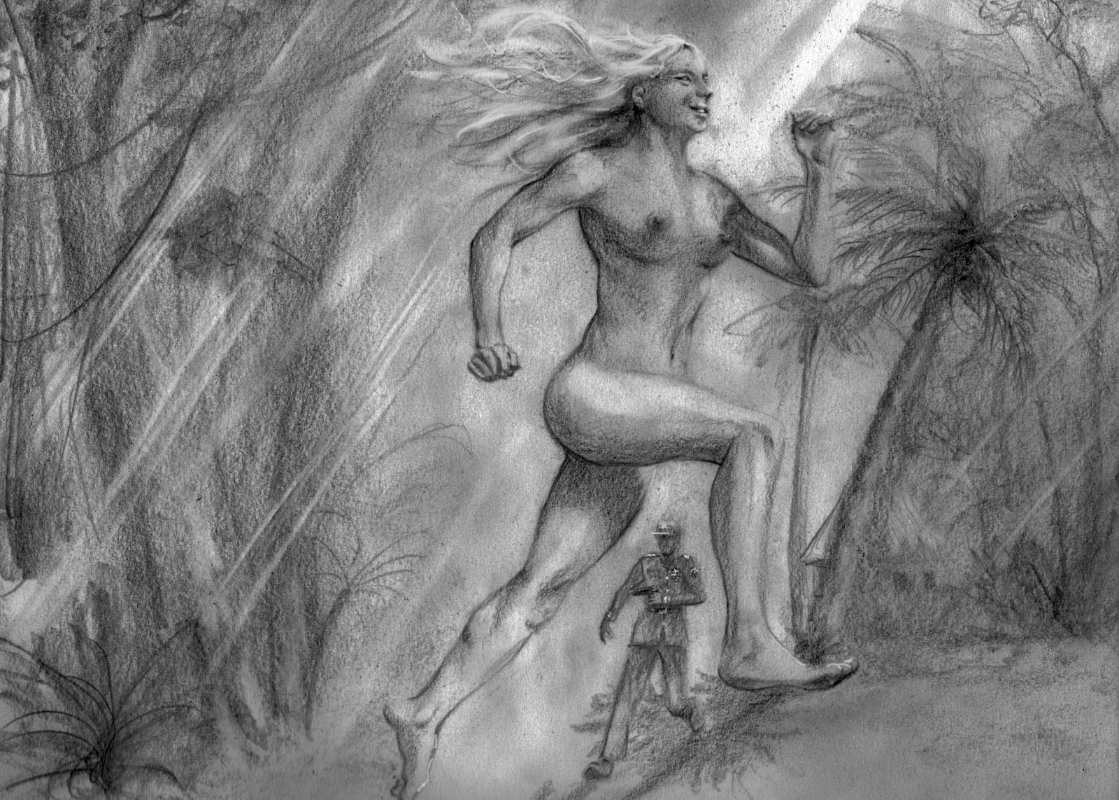 1600x1143 Shiny Beasts Run, Boy, Run For The Girl - Girl Running Drawing