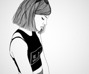 300x250 Images About Sad Drawings On We Heart It See More About Art - Girl Sad Drawing