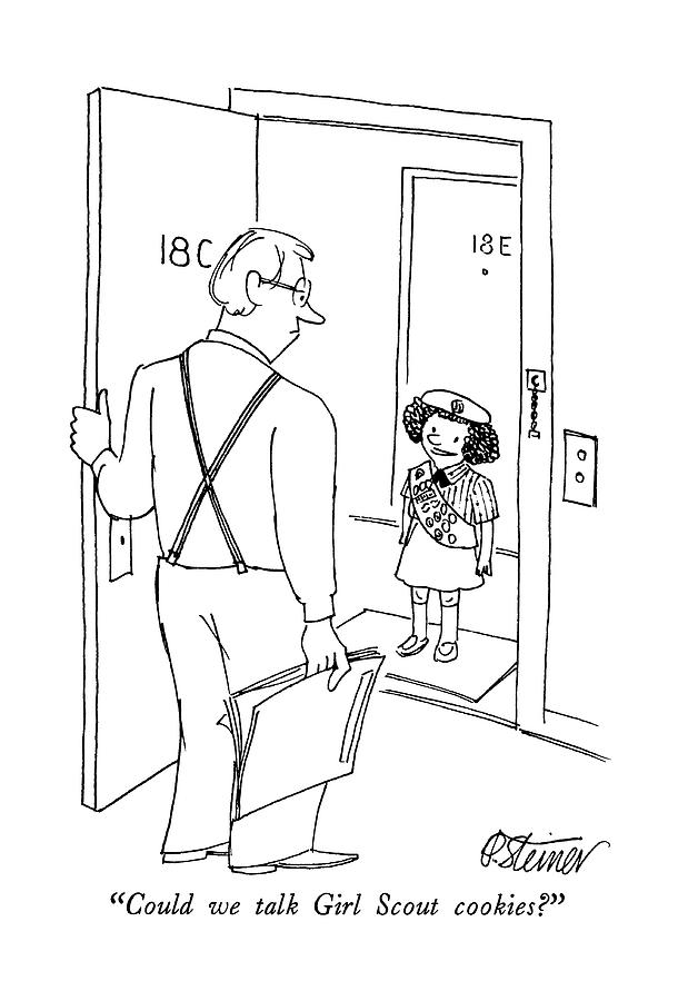 610x900 could we talk girl scout cookies drawing - Girl Scout Cookie Drawing