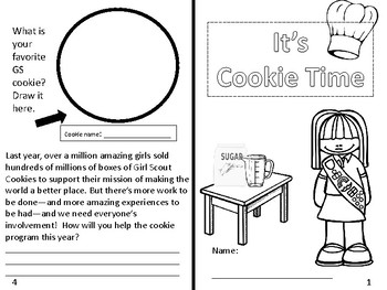 350x263 girl scout brownies cookie sale activity and coloring - Girl Scout Cookie Drawing