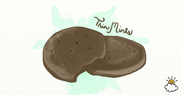 600x312 your favorite girl scout cookie reveals something fascinating - Girl Scout Cookie Drawing