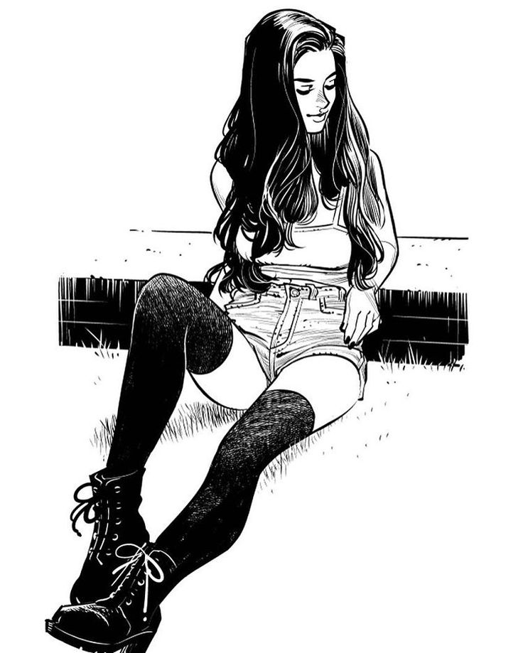 736x919 Sitting Drawing Pose - Girl Sitting Drawing