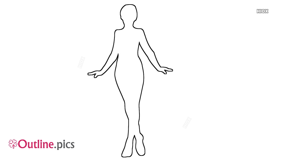 934x534 Girl Outline Images - Girl Standing Drawing