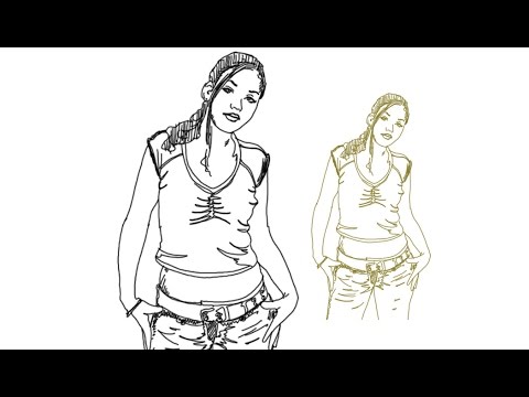 480x360 How To Draw A Beautiful Girl Standing Pose Cute Simple Drawing - Girl Standing Drawing