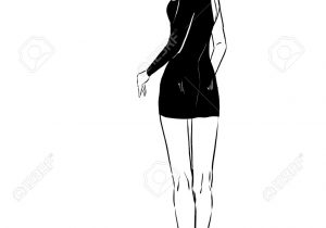 300x210 Sketch Of A Girl Standing How To Draw A Manga Standing Girl - Girl Standing Drawing